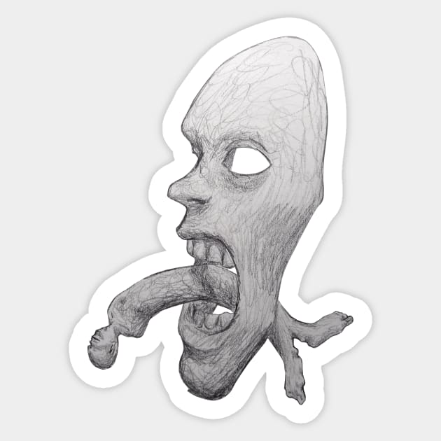 Does my tongue look okay Sticker by 4lexgrey